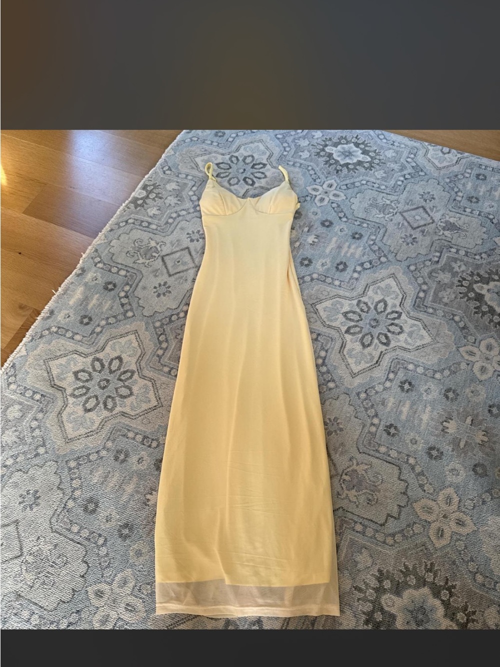 Light Yellow Slip Maxi Dress - Unbranded